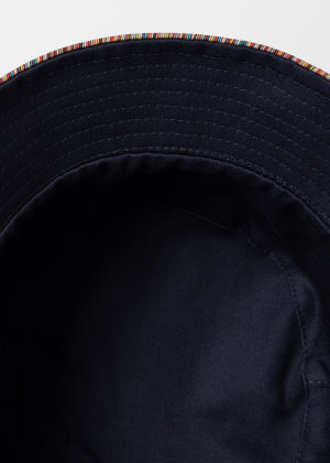 Product view - Women's 'Signature Stripe' Trim Reversible Bucket Hat Paul Smith