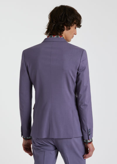 Model View - The Kensington - Slim-Fit Light Purple Stretch-Wool Suit