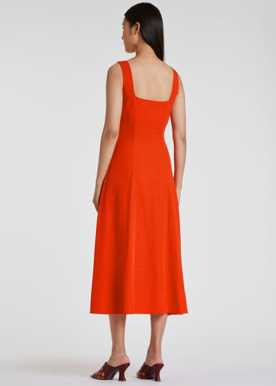 Model View - Women's Coral Dress Paul Smith
