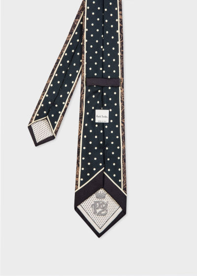 Product View - Men's Brown 'Mixed Floral' Tie Paul Smith