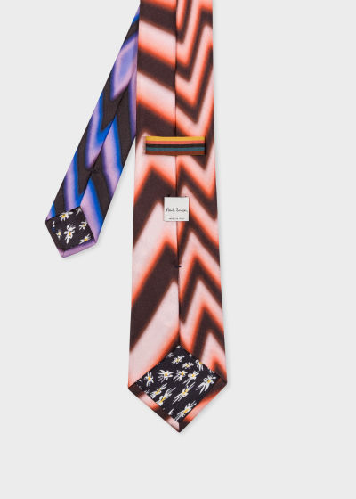 Product View - Men's Multi-Color Silk 'Zig-Zag' Tie Paul Smith