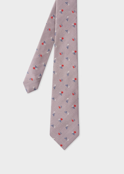 폴스미스 Paulsmith Pink Mini Flowers Tie