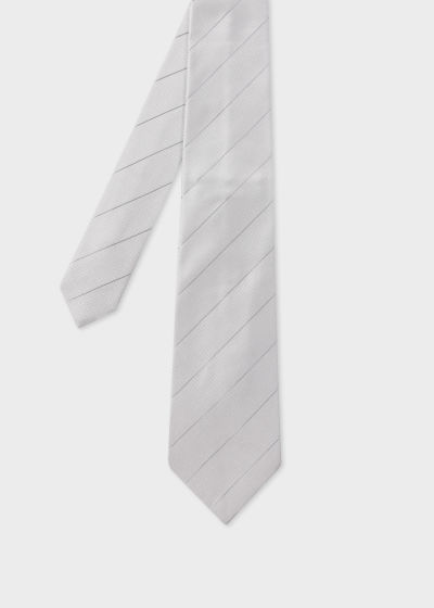 폴스미스 Paulsmith Grey Single Stripe Tie