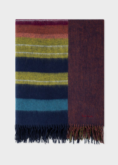 Folded view - Faded Edge Lambswool Blanket Paul Smith