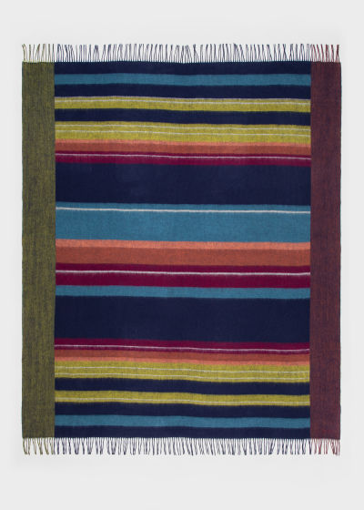 Full view - Faded Edge Lambswool Blanket Paul Smith