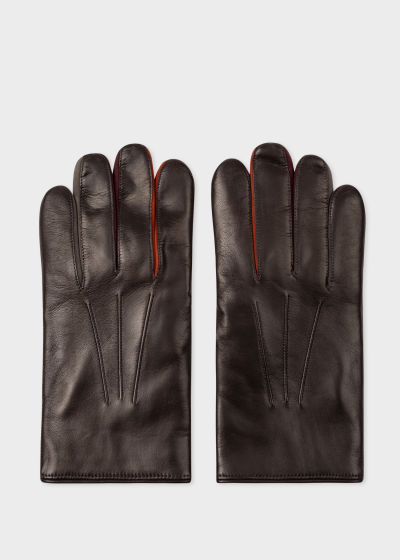폴 스미스 Paul Smith Leather Concertina Gloves
