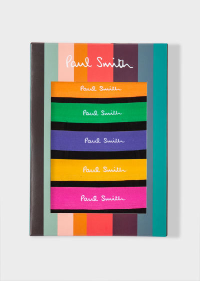 Box view - Men's Boxer Briefs Five Pack With Multi-Colour Waistbands Paul Smith