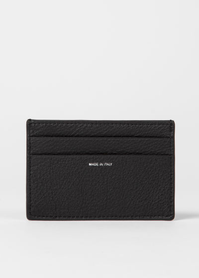 Paul Smith Panelled Leather Card Holder in Black Womens Wallets and cardholders Paul Smith Wallets and cardholders 