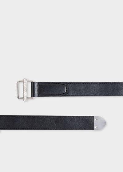 폴스미스 Paulsmith Black And White Leather Belt