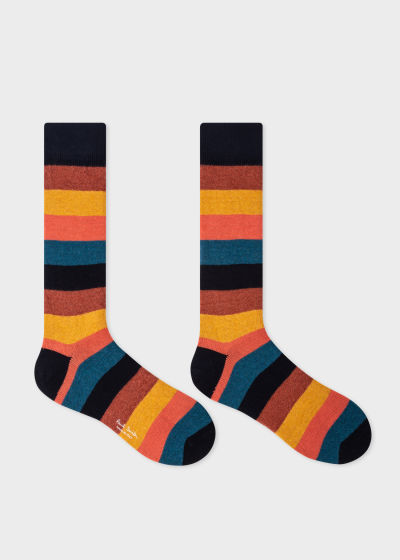 Pair view - Men's 'Painted Stripe' Socks Paul Smith