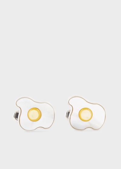 Front View - 'Fried Egg' Cufflink Paul Smith