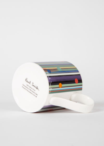 Detail View - Stripes and Spots Bone China Mug Paul Smith
