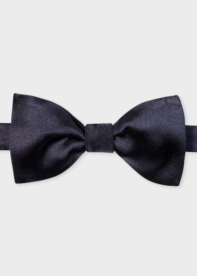 폴스미스 Paulsmith Navy Silk Satin Self-Tie Bow Tie