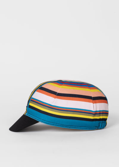 Side view - 'Summer Stripe' Cycling Cap Paul Smith