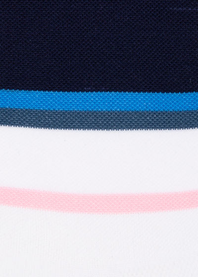 Detail view - Men's White Bold 'Artist Stripe' Cycling Socks Paul Smith