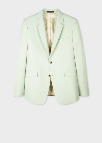 Blazer view - The Kensington - Slim-Fit Mint Green Wool-Mohair Suit Paul Smith