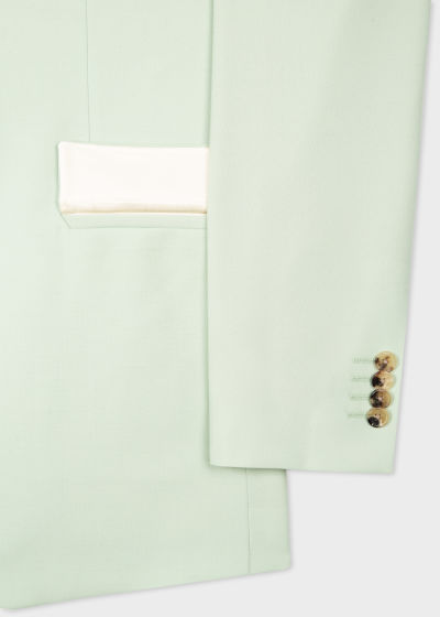 Detail view - The Kensington - Slim-Fit Mint Green Wool-Mohair Suit Paul Smith