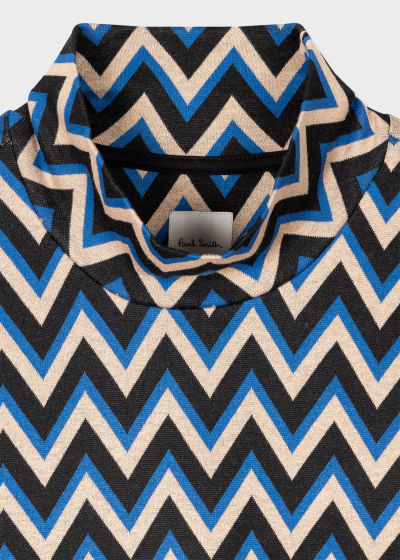 Haut Longues Manches Bleu "Zig-Zag" Col Bénitier Paul Smith - Vue détaillée