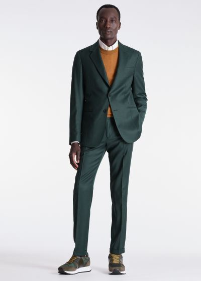 Tailored-Fit Dark Green Cashmere-Wool Suit by Paul Smith