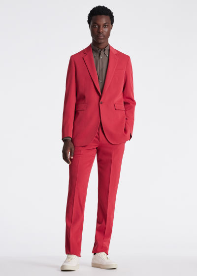 Tailored-Fit Raspberry Wool One-Button Suit by Paul Smith