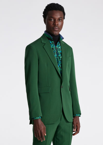 Tailored-Fit Green Wool-Twill Suit by Paul Smith