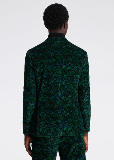 Tailored-Fit Green 'Twilight Floral' Corduroy Suit by Paul Smith