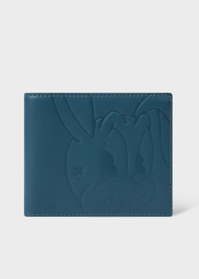 폴스미스 Paulsmith Teal Leather Rabbit Billfold Wallet