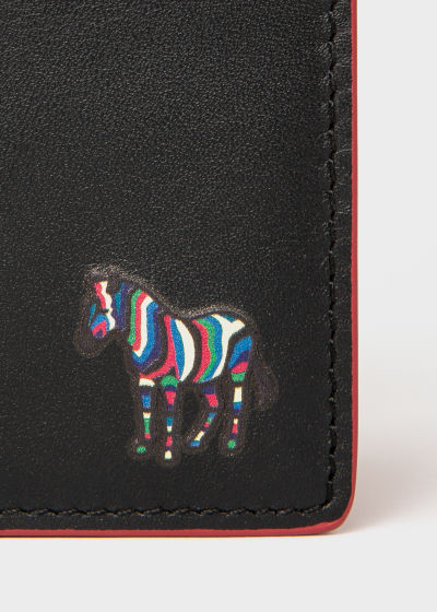 Womens Mens Accessories Mens Wallets and cardholders Paul Smith Black Logo Leather Card Holder 