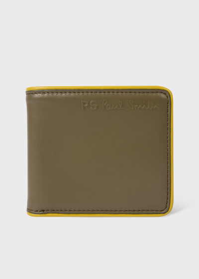 폴스미스 Paulsmith Khaki Leather Billfold Wallet