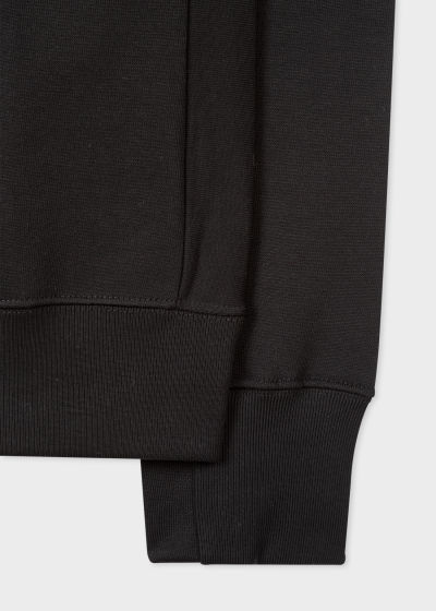 Sweatshirt Homme Noir Logo Zebra Brodé en Coton Paul Smith - Vue détaillée