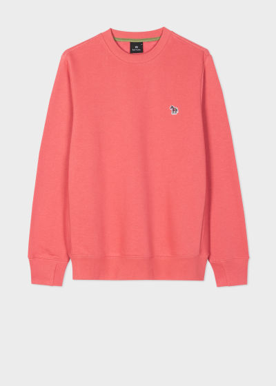 폴스미스 Paulsmith Pink Zebra Logo Organic Cotton Sweatshirt