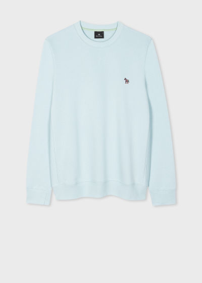 폴스미스 Paulsmith Pale Blue Zebra Logo Organic Cotton Sweatshirt
