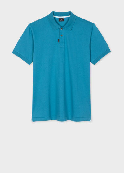 폴스미스 Paulsmith Teal Organic Cotton Polo Shirt
