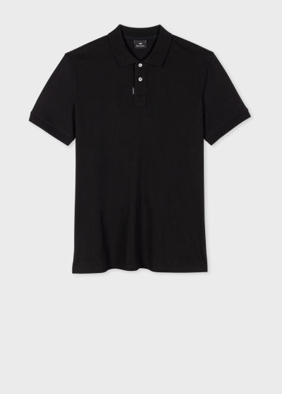 폴스미스 Paulsmith Black Organic Cotton Polo Shirt