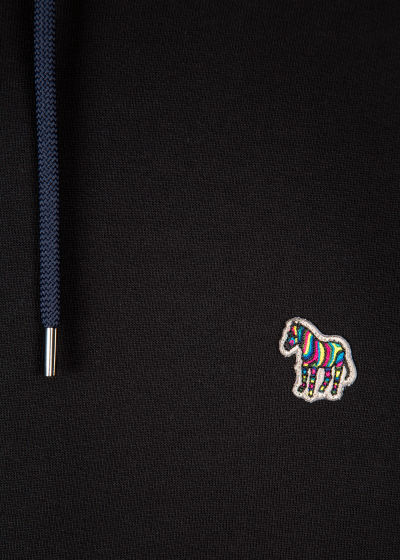 Sweat à Capuche Homme Noir avec Logo Zebra en Coton Paul Smith - Vue détaillée