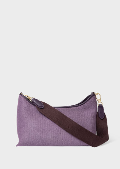 Front View - Women's Lilac Zip Shoulder Bag Paul Smith