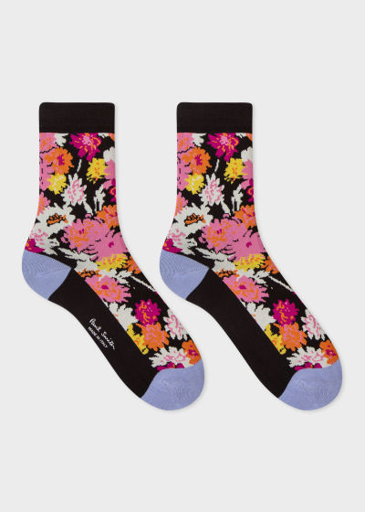Detail view - Women's Floral And Star Socks Three Pack Paul Smith