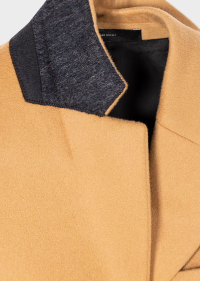 Women's Camel Four-Button Wool-Cashmere Epsom Coat by Paul Smith