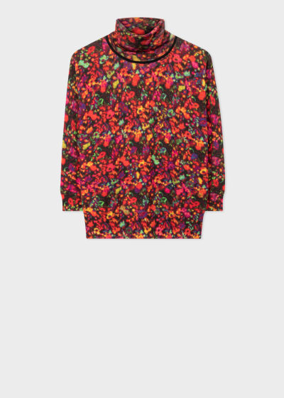 Pull Femme "Twilight Floral" Col Roulé Paul Smith - Vue de face