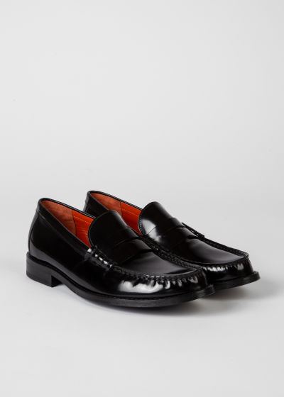 Pair View - Black Patent 'Cassini' Loafers Paul Smith