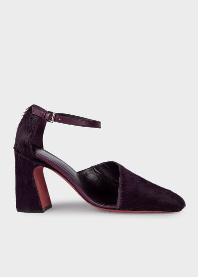 Front View - Dark Violet 'Evelyn' Heels Paul Smith