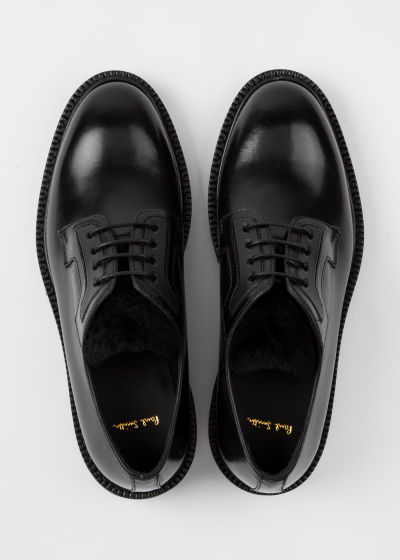 Chaussures Derbies Femme Noir "Mac" en Cuir Paul Smith - Vue du dessus