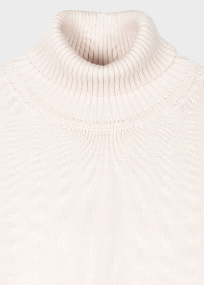 Paul Smith Synthetic Jacquard-knit Wool-blend Polo Shirt in White Womens Clothing Jumpers and knitwear Jumpers 
