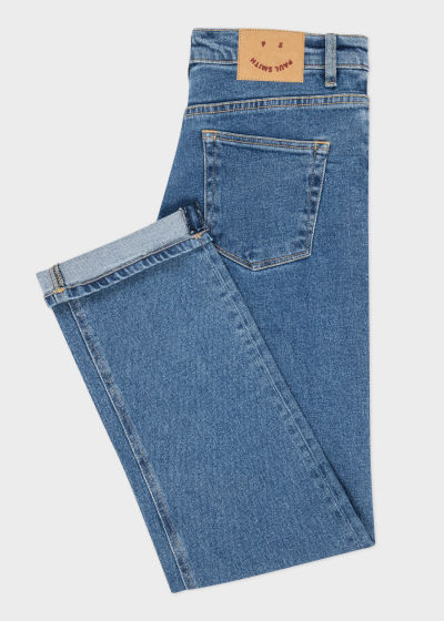 Detail View - Women's Mid Wash Straight-Fit 'Happy' Jeans Paul Smith