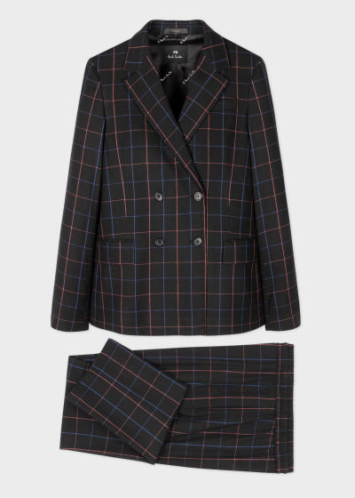 Women's Windowpane Double-Breasted Suit by Paul Smith