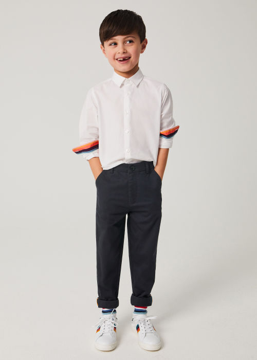 Model view - 2-13 Years Navy Cotton Chinos