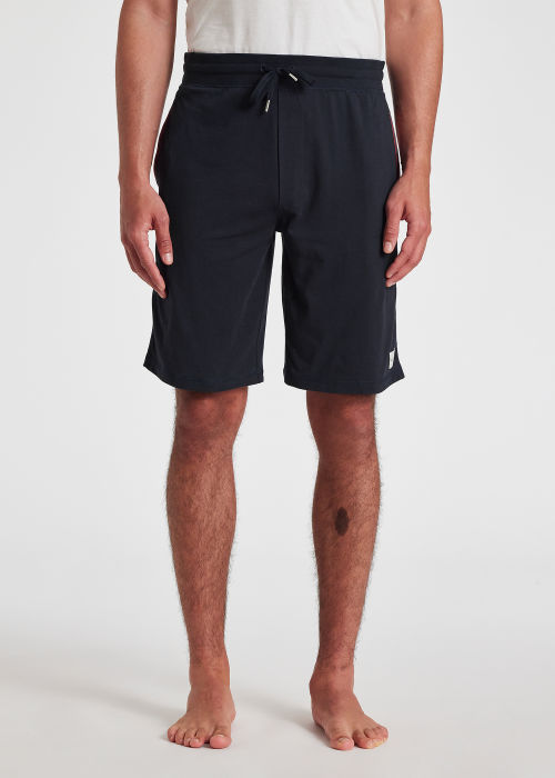 Men's Navy Jersey Cotton Lounge Shorts