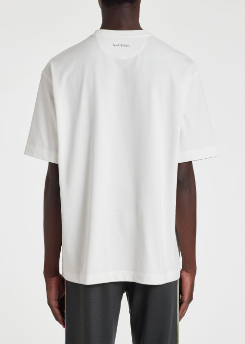 Model View - White 'Saint Sebastian' T-Shirt Paul Smith