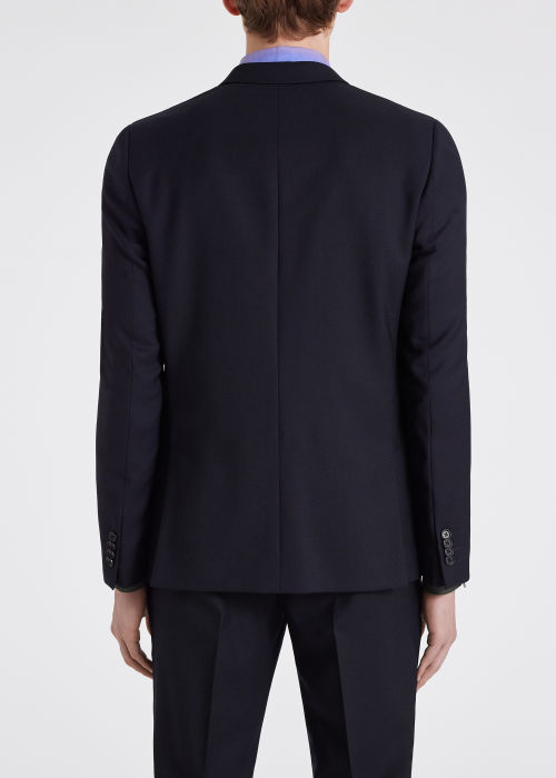 The Soho - Men's Tailored-Fit Navy Wool 'A Suit To Travel In