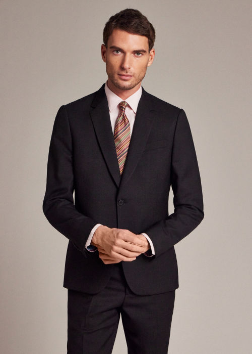 The Soho - Men's Tailored-Fit Charcoal Grey Wool 'A Suit To Travel In'